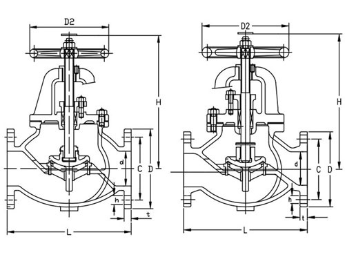 What Is The Difference Between Marine Globe Valve And Marine Globe Check Valve Drawing.jpg